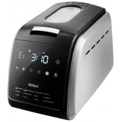 Хлебопечка Kitfort KT-305 (серебристый/черный)