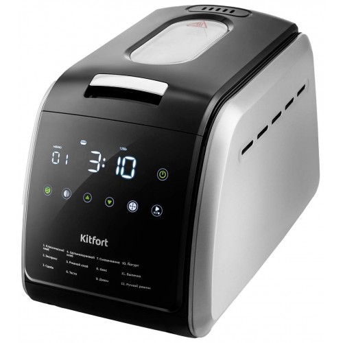 Хлебопечка Kitfort KT-305 (серебристый/черный) 