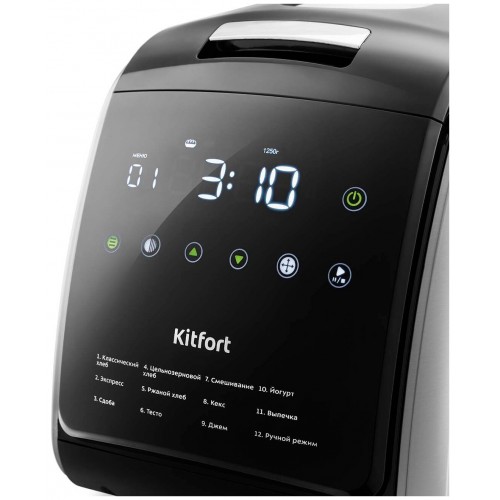 Хлебопечка Kitfort KT-305 (серебристый/черный) 1