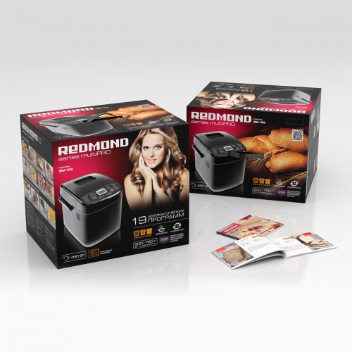 Хлебопечка REDMOND RBM-1908 (черный) 