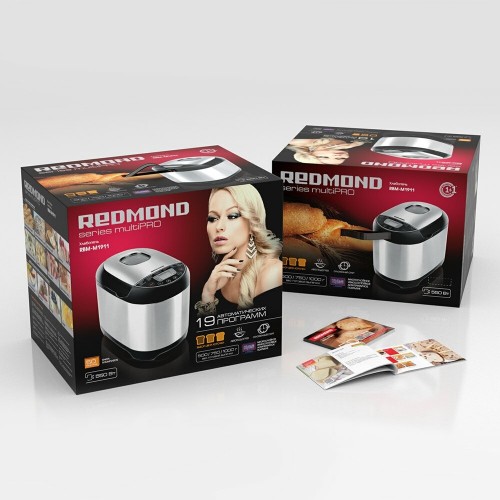 Хлебопечка REDMOND RBM-M1911 (черный/серебристый) 7