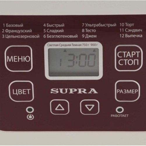 Хлебопечка Supra BMS-230 (белый) 1