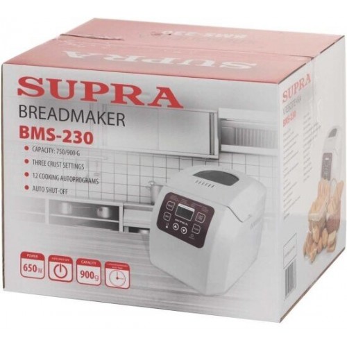 Хлебопечка Supra BMS-230 (белый) 4