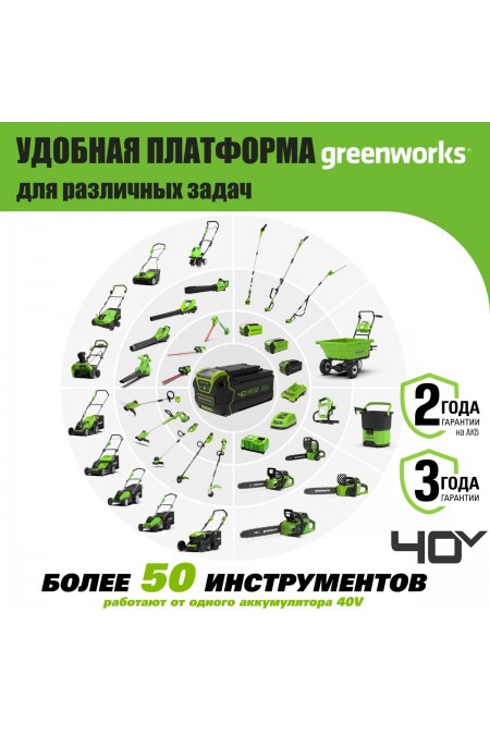 Триммер Greenworks G40LTK4 (2101507UB) 3