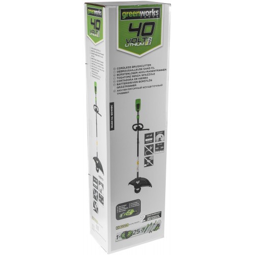Триммер GREENWORKS GD40BCK4 (1301507ub) 6