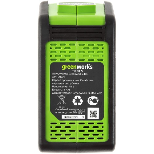 Триммер GREENWORKS GD40BCK4 (1301507ub) 8