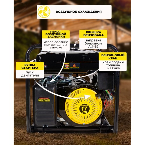 Генератор Huter DY9500LX-3 PRO (64/1/41) 13