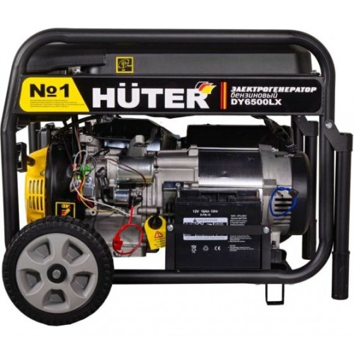 Генератор Huter DY6500LX (64/1/15) с колёсами и аккумулятором 5