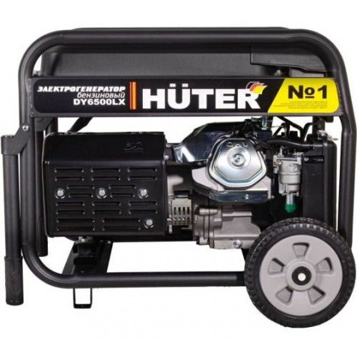 Генератор Huter DY6500LX (64/1/15) с колёсами и аккумулятором 6