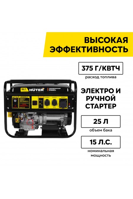 Генератор Huter DY8000LX (64/1/19) 3