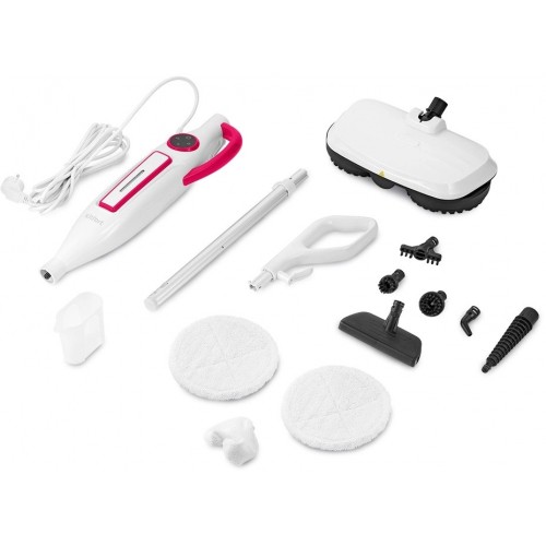 Паровая швабра Kitfort КТ-1096 (белый/малиновый) 10