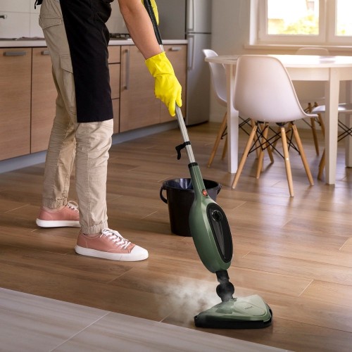 Паровая швабра Kitfort КТ-3930 (зеленый/черный) 1