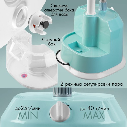 Отпариватель Endever ODYSSEY Q-13 (зеленый/белый) 7