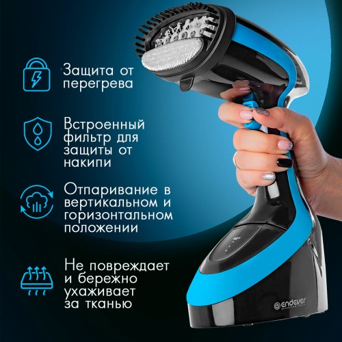 Отпариватель Endever Odyssey Q-460 (черный/синий) 2