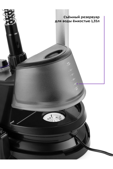 Отпариватель Kitfort КТ-9112 (черный/серебристый) 3