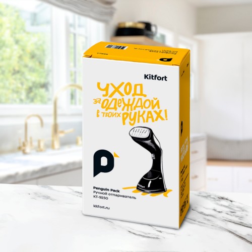 Отпариватель Kitfort КТ-9250 (черный/белый) 7