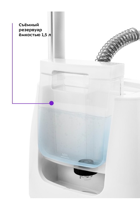 Отпариватель Kitfort КТ-975 (белый/серый) 6