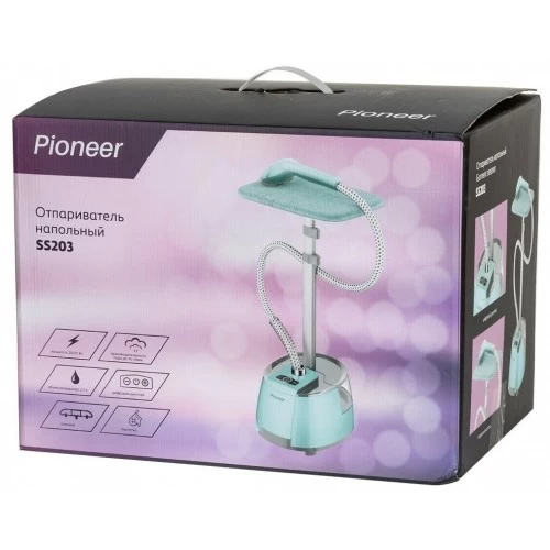 Отпариватель Pioneer SS203 (бирюзовый/серебристый) 9