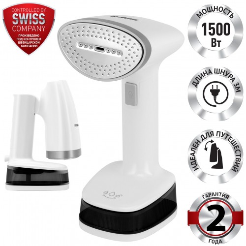 Отпариватель Polaris PGS 1618C Travel (белый/черный) 