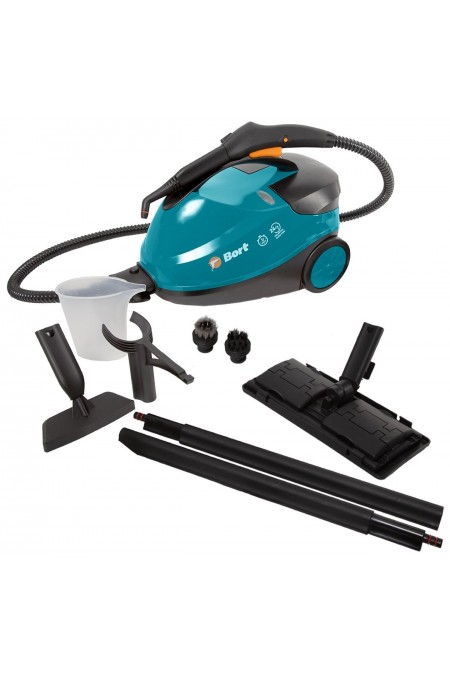 Пароочиститель Bort BDR-2500-RR-IRON (черный/голубой) 1