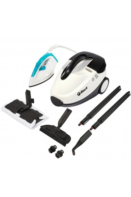 Пароочиститель Bort BDR-2500-RR-IRON (белый/черный) 