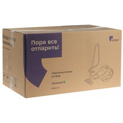 Пароочиститель Kitfort КТ-908 (зеленый/черный) 8