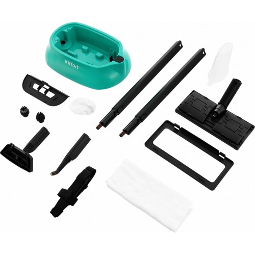 Пароочиститель Kitfort KT-9102-3 (черный/бирюзовый) 5