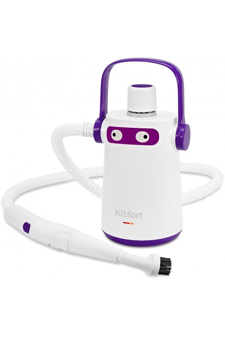 Пароочиститель Kitfort КТ-9109-1 (белый/фиолетовый) 
