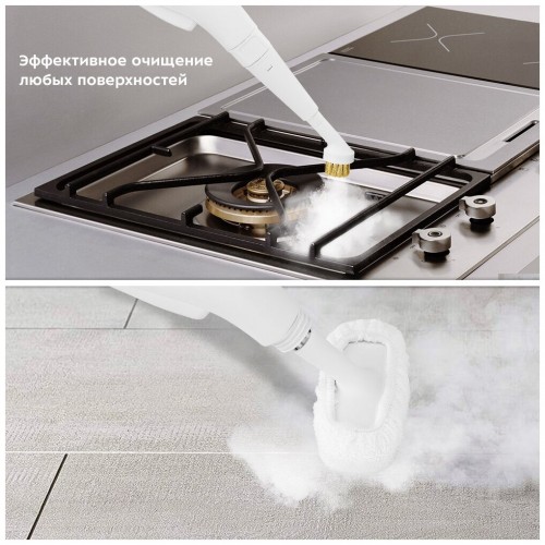 Пароочиститель Kitfort КТ-9109-1 (белый/фиолетовый) 2