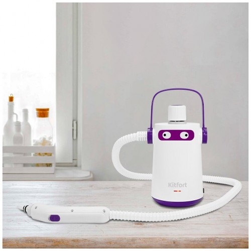 Пароочиститель Kitfort КТ-9109-1 (белый/фиолетовый) 5