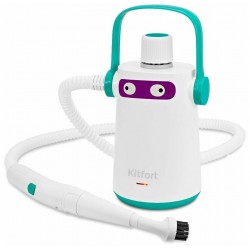 Пароочиститель Kitfort КТ-9109-3 (белый/бирюзовый)