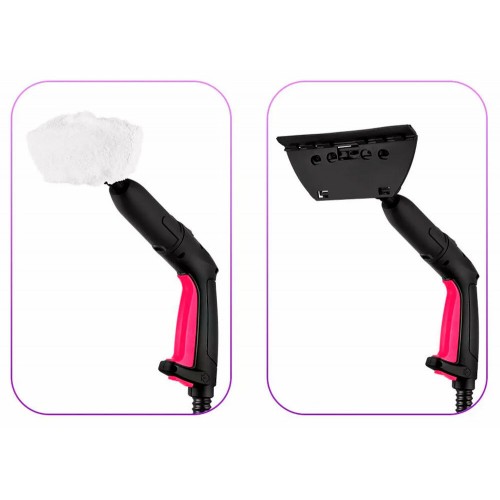 Пароочиститель Kitfort КТ-9137-1 (черный/малиновый) 2