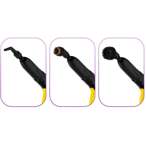 Пароочиститель Kitfort КТ-9137-3 (черный/желтый) 4