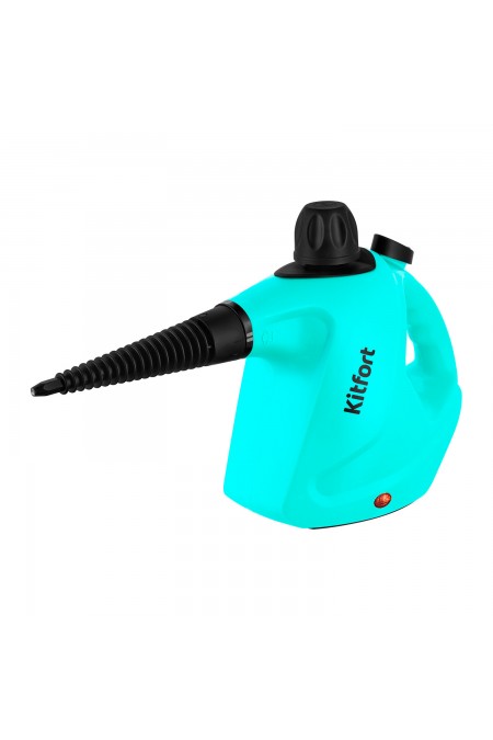 Пароочиститель Kitfort КТ-9138-2 (черный/зеленый) 