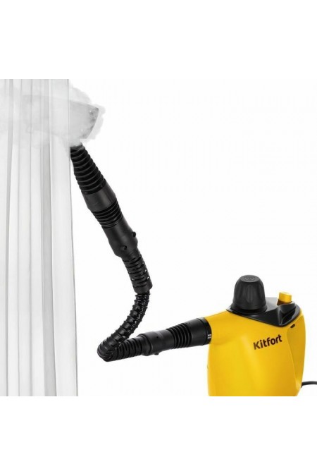 Пароочиститель Kitfort КТ-9140-1 (черный/желтый) 1