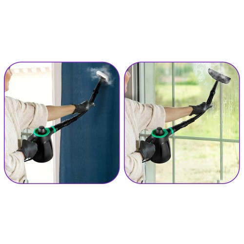 Пароочиститель Kitfort КТ-9170-2 (черный/зеленый) 6