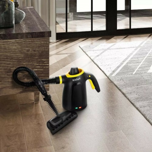 Пароочиститель Kitfort КТ-9170-3 (черный/желтый) 9