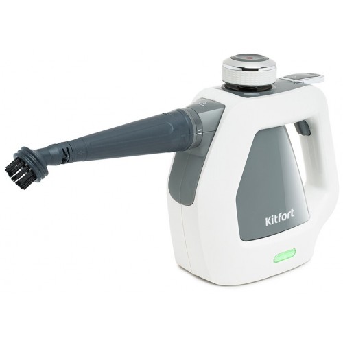 Пароочиститель Kitfort КТ-918-2 (серый/белый) 