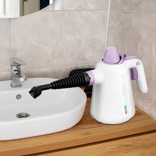 Пароочиститель Kitfort КТ-9181 (белый/лиловый) 1