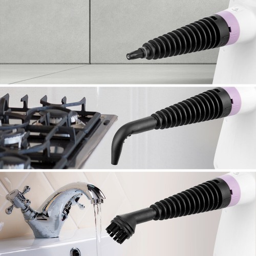 Пароочиститель Kitfort КТ-9181 (белый/лиловый) 5