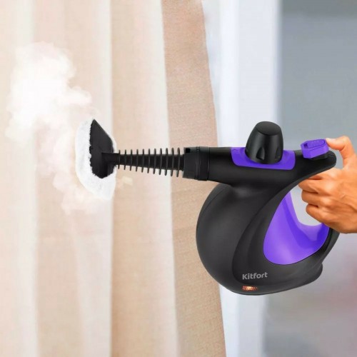 Пароочиститель Kitfort КТ-9195 (черный/фиолетовый) 7