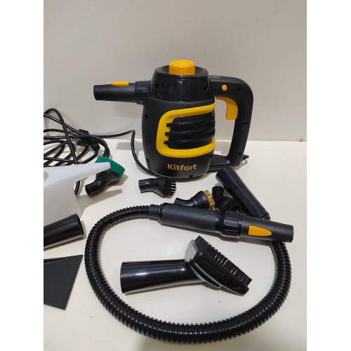 Пароочиститель Kitfort КТ-930 (черный/желтый) 4