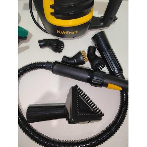 Пароочиститель Kitfort КТ-930 (черный/желтый) 6