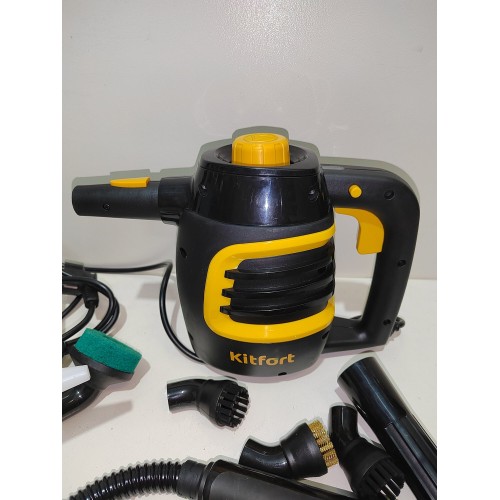 Пароочиститель Kitfort КТ-930 (черный/желтый) 8