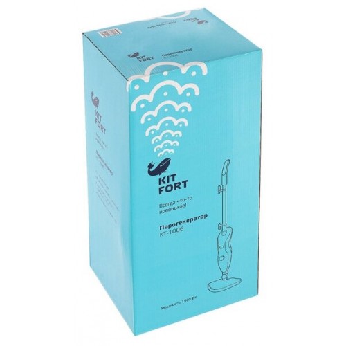 Паровая швабра Kitfort KT-1006 (белый/черный) 4