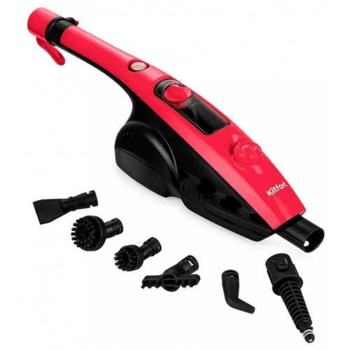Паровая швабра Kitfort KT-1017-1 (черный/малиновый) 2