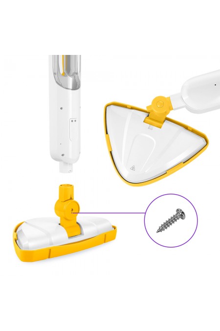 Паровая швабра Kitfort КТ-1048-1 (белый/желтый) 3