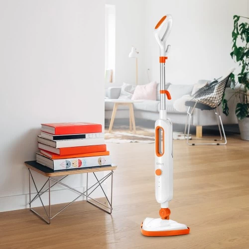 Паровая швабра Kitfort КТ-1048-2 (белый/оранжевый) 1