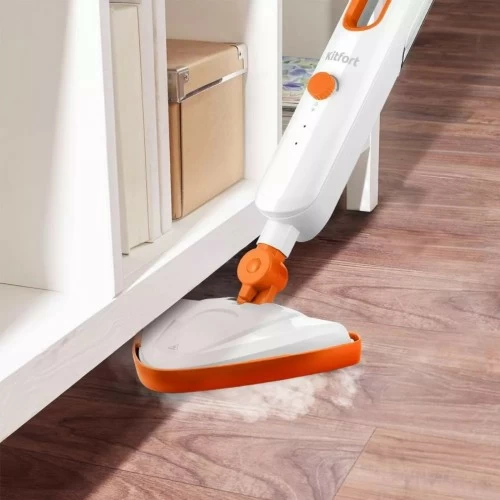 Паровая швабра Kitfort КТ-1048-2 (белый/оранжевый) 6