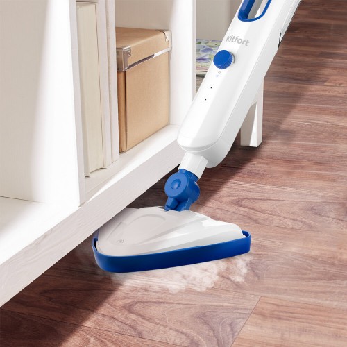 Паровая швабра Kitfort КТ-1048-3 (белый/синий) 4
